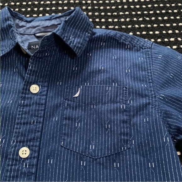 Free with Bundle | Nautica | Kids Long Sleeve Button Down Shirt - Picture 3 of 11
